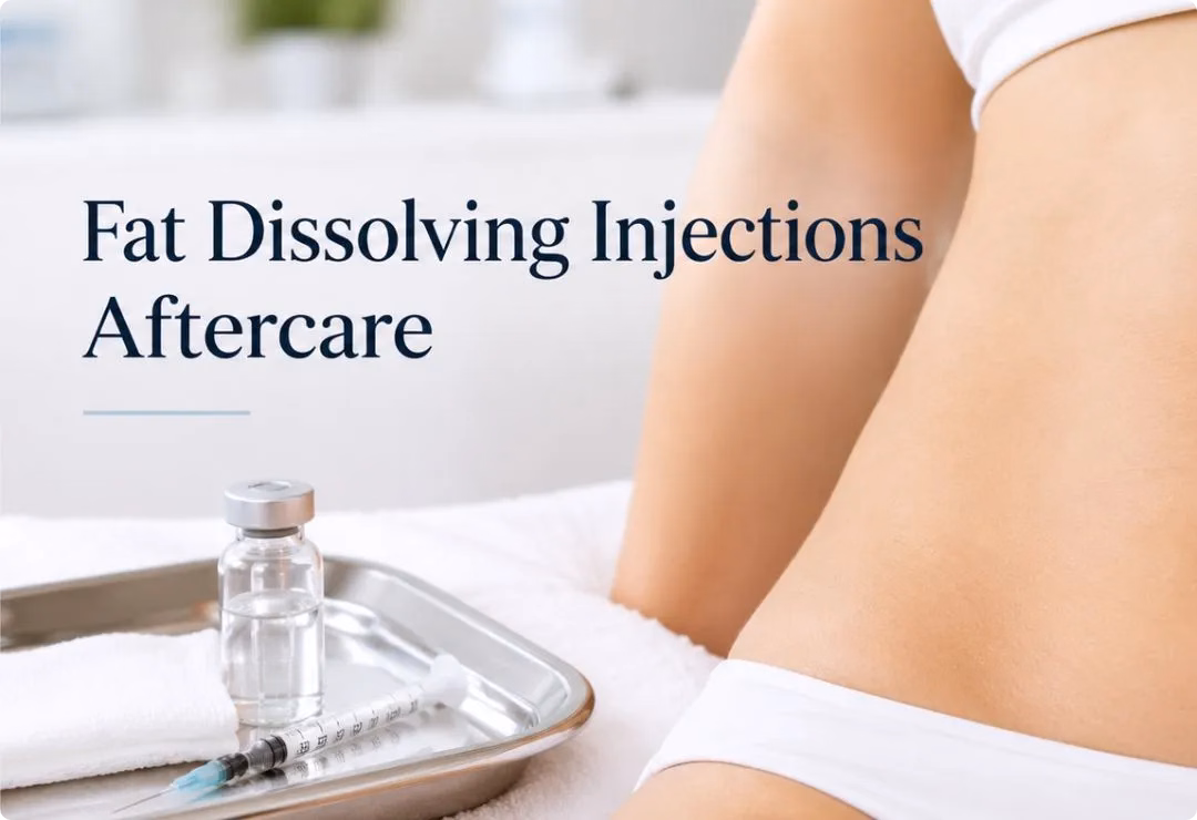 Follow fat dissolving injections aftercare